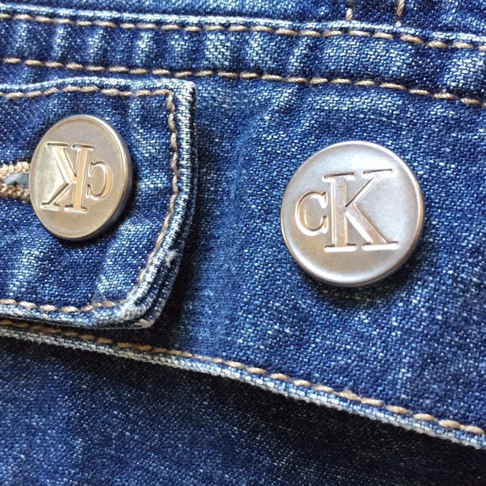 Calvin Klein Basic Jean Jacket Vguc No Flaws Noted - image 7